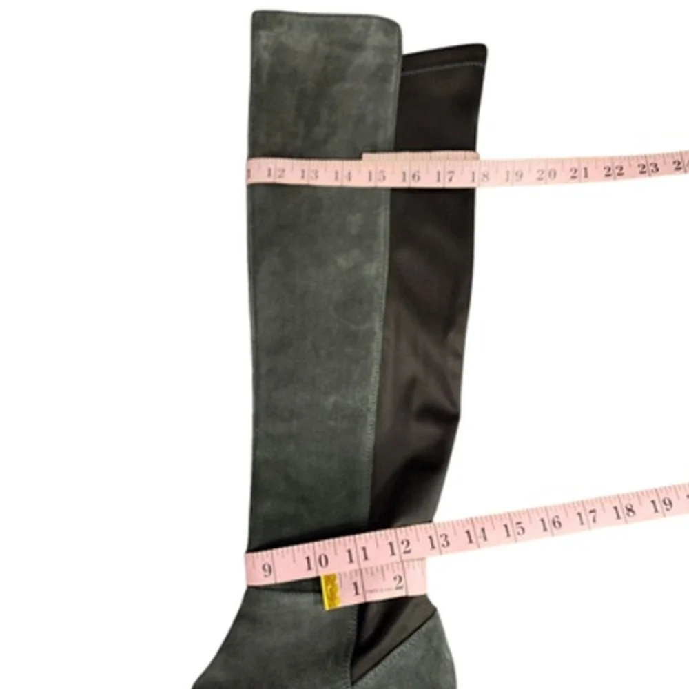 Blondo Over the Knee‎ Boots sz 9M Women Gray Suede Waterproof Riding Equestrian